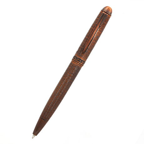 099 Luxury Pen Logo OEM de haute qualité Conceptions gravées personnalisées stylo à billes de bronze rouge